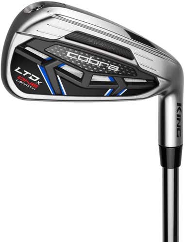 Cobra LTDx ONE LENGTH Iron Set 4-PW (Graphite KBS PGI 75 Regular, LEFT) NEW