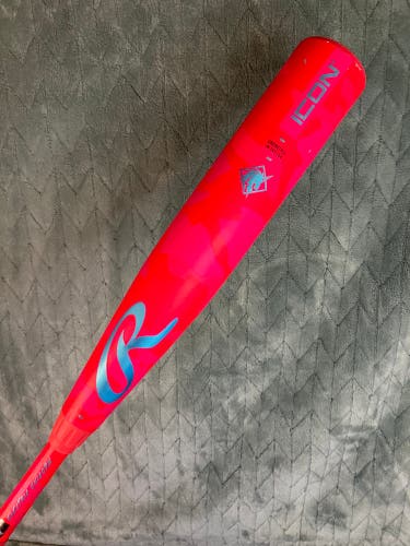 2025 Rawlings Icon Composite Bat USSSA Certified (-10) Composite 20 oz 30" (Used)