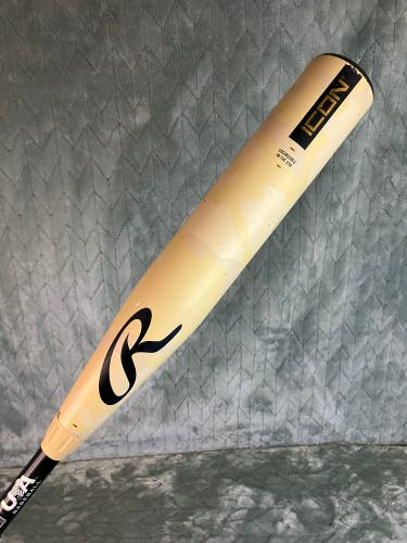 2025 Rawlings Icon Composite Bat USABat Certified (-8) Composite 22 oz 30" (Used)
