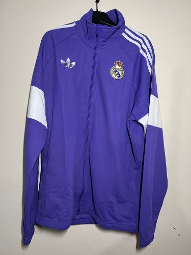 Adidas Real Madrid LFSTLR Track Jacket Men's Size Medium KC7790