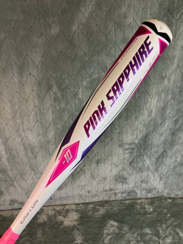 Pink 2022 Easton Pink Sapphire Alloy Bat (-10) Alloy 16 oz 26" (Used)