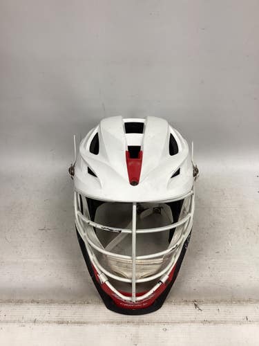 Used Cascade S Lacrosse Helmet White And Red One Size 11851-S000049671