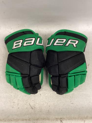 Used Bauer TEAM VAPOR PRO Junior Gloves Black And Green 11" 11851-S000049681