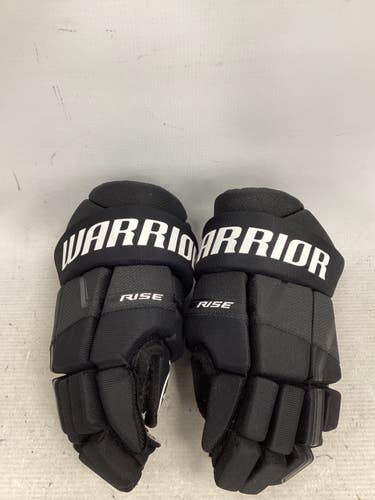 Used Warrior RISE GLOVES Junior Gloves Black 10" 11851-S000051026