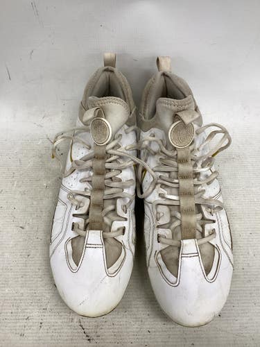 Used Nike LAX Cleats Mens White Senior 10.5 11851-S000051103