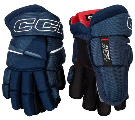 New CCM NEXT Junior Gloves Navy And White 11" 11851-CCMHGNEXT26JRNW11