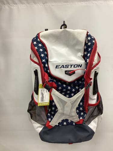 Used Easton GHOST BB/SB Player Backpack White/Red/Navy 11851-S000050424