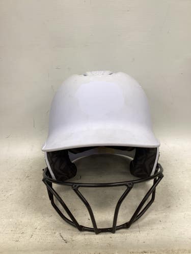Used Evoshield HELMET W/MASK Batting Helmet w/Mask White MD 11851-S000050461