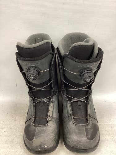 Used K2 RAIDER BOA Mens Snowboard Boots Black Senior 8.5 11851-S000050499
