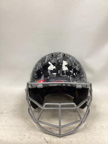 Used Under Armour UABH2 Batting Helmet w/Mask Black One Size 11851-S000050516