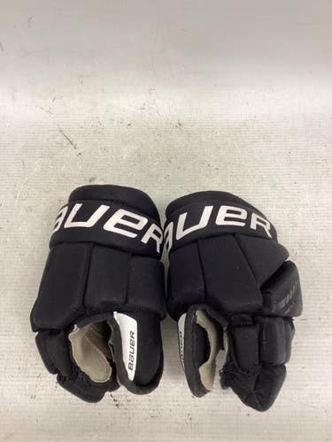 Used Bauer YTH GLOVES Youth Gloves Black 9" 11851-S000050519