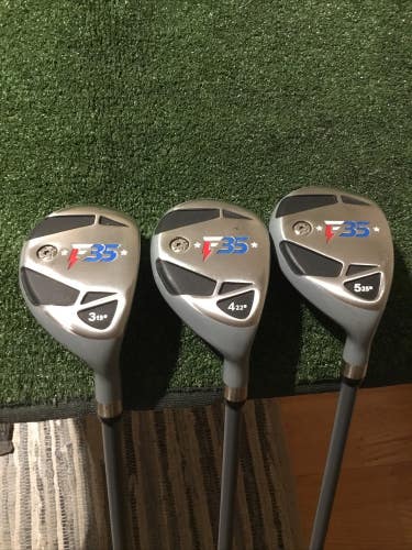 Patriot Golf F35 Hybrids Set 3H, 4H, 5H Regular Accuflex Pro Lo Graphite Shafts