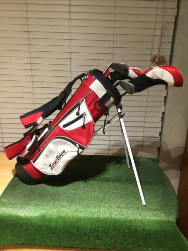 Tour Edge Jr. Bazooka HT Max-J Set (D, HY, 7/8i, 9/PW) Graphite & Stand Bag Read