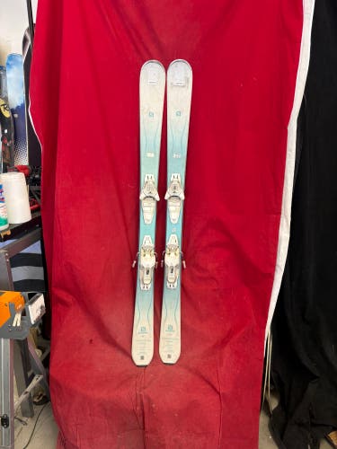 Skis: Salomon 137 cm All Mountain Skis With Bindings (Used)