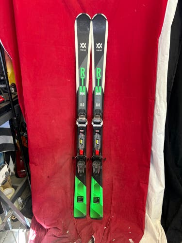 Skis: Volkl 158 cm All Mountain Skis With Bindings (Used)