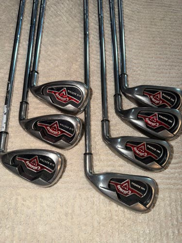 Men's 2006 Callaway Big Bertha Right Handed Iron Set Regular Flex (6 Clubs) 4-PW
