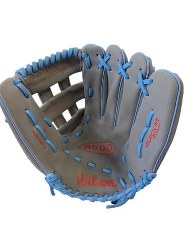 Used Wilson A500 BB/SB Glove RH Throw Grey 12" 11450-S000527727