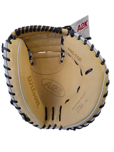 Used Wilson A2K 1734 BB/SB Catchers RH Throw None 34" 11450-S000527711