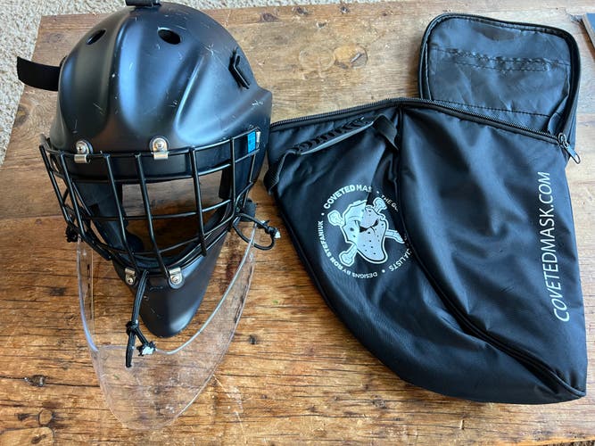 Apex 906 Sr Goalie Mask, adult Large, Matte Black (Used)