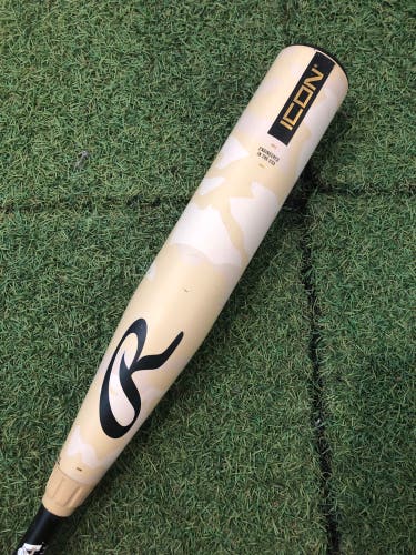 2025 Rawlings Icon Composite Bat USABat Certified (-10) Composite 20 oz 30" (Used)
