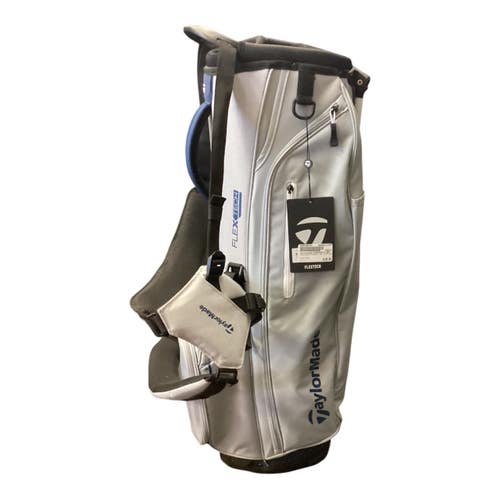 Used Taylormade FLEXTECH 4 WAY STAND BAG Mens Stand Bag Grey 11846-S000109743