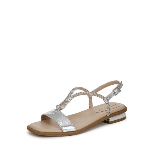 LifeStride Radiant J4783S2 Sandals Women's 7 W Silver Leather Slingback ZOGG3482