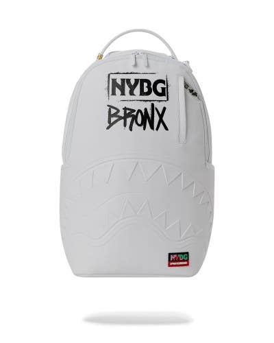 Sprayground Nybg Bronx Backpack Unisex White Laptop Sleeve Shoulder Strap SPR374