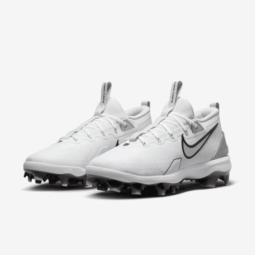 Nike Force Trout 9 Elite MCS FZ0884-102 Men's 10.5 White Baseball Cleats RHS9346