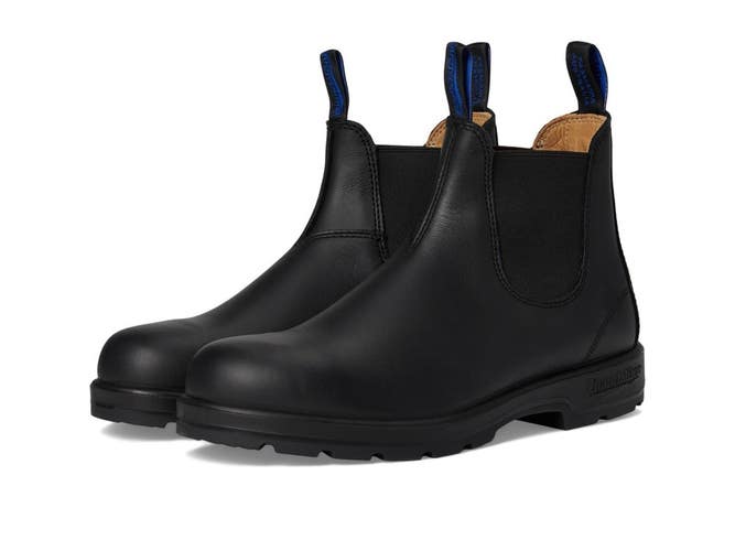 Blundstone 566 Boots Men's 7.5 M Black Leather Round Toe Ankle Chelsea ZOGG3534