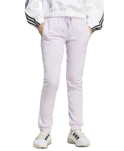 Adidas Essentials Track Pants Women's S Pink 3-Stripes Drawstring Waist KFC1165