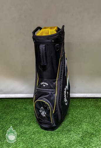 Used Callaway CHEV 14 Way Golf Cart Carry Bag Black/White/Yellow Las Vegas CC