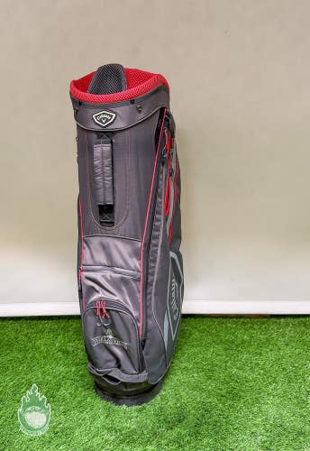 Used Callaway CHEV 14 Way Golf Cart Carry Bag Grey/Red Las Vegas CC