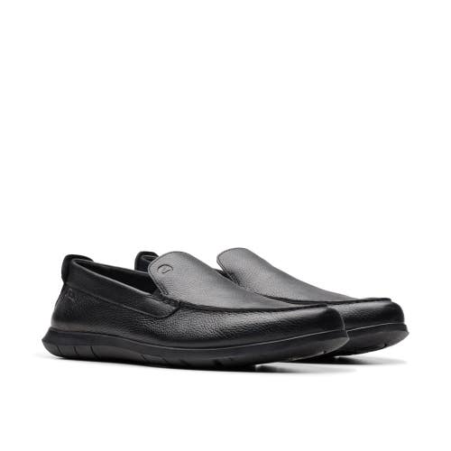 Clarks Flexway Step 26176952 Loafers Men 13 D Black Leather Casual Shoes LIQ1571