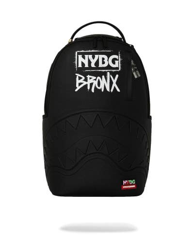 Sprayground NYBG Bronx Backpack Unisex Black Shoulder Strap Outdoor Bag SPR384