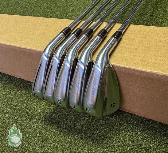 Used RH 2023 TaylorMade P-790 Irons 6-PW Neo 950GH Stiff Flex Steel Golf Set