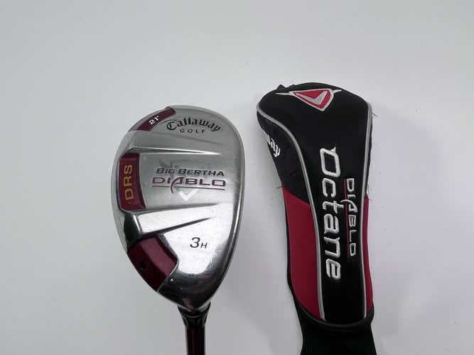 Callaway Big Bertha Diablo DRS 3 Hybrid 21* 60g Stiff Graphite Mens RH HC
