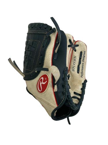 Used Rawlings Players Series 9.5" T-ball Glove Navy And White 11692-S000156637