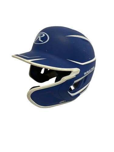 Used Rawlings Machext-Jr OSFM Batting Helmet No Mask Royal Blue 11692-S000156636