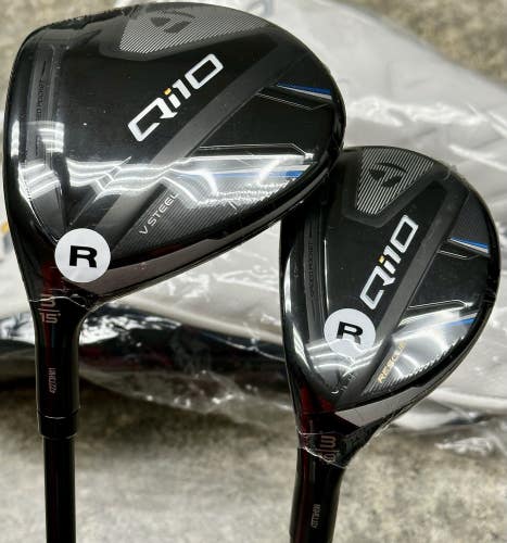 TaylorMade Qi10 Fairway Wood / Hybrid Set LEFT Hand 3-Wood, 3H Regular Flex LH
