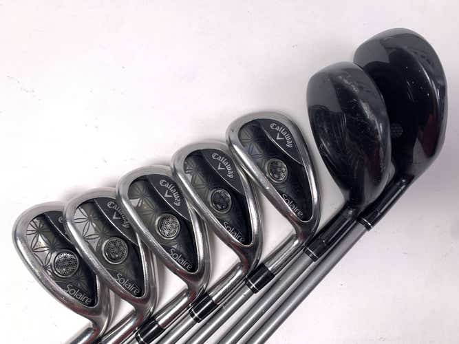 Callaway Solaire 2018 Hybrid Iron Set 5H-6H 7PW+SW Ladies Graphite Womens RH