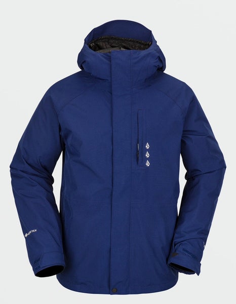 MENS VOLCOM DUA GORE-TEX SKI SNOWBOARD HOODED JACKET (2XL) DARK BLUE