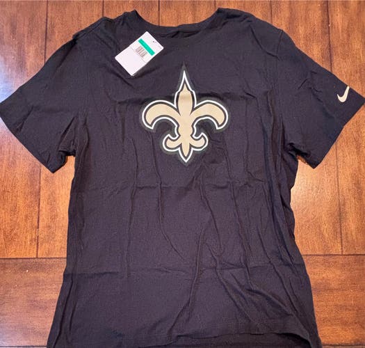 New Orleans Saints Nike Black T Shirt Size XL NWT
