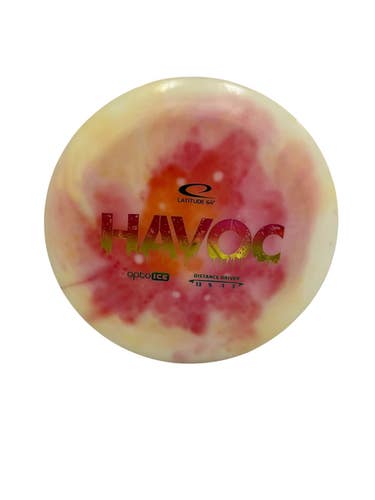 Used Latitude 64 OPTO ICE HAVOC Disc Golf Driver White 169g 11692-S000156506