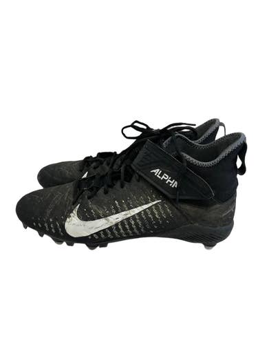 Used Nike ALPHA MENACE PRO 2 Adult FB Cleats Black Senior 13 11692-S000156602