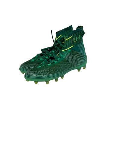 Used Under Armour HIGHLIGHT MC Adult FB Cleats Green Senior 9 11692-S000156616