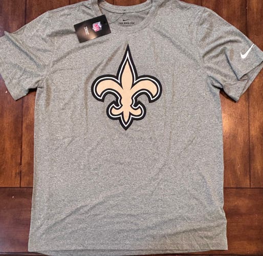 New Orleans Saints Nike Dri-Fit T-shirt Adult Large NWT