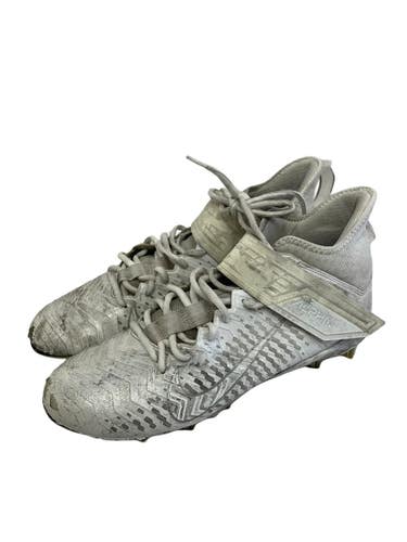 Used Nike ALPHA MENACE PRO 2 Adult FB Cleats White And Silver Senior 10.5 11692-S000155985