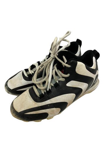 Used Rawlings BB CLEATS BB/SB Cleats Black And White Junior 03.5 11692-S000156008