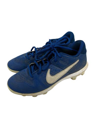 Used Nike HUARACHE BB/SB Cleats Royal Blue And White Junior 05 11692-S000156007