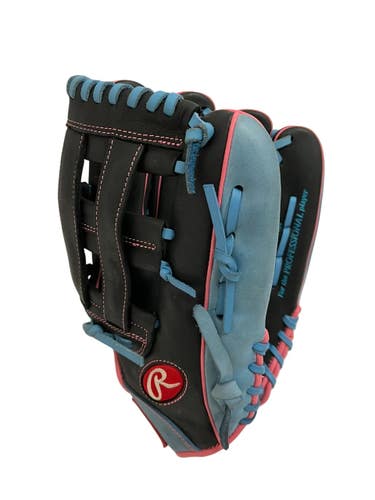 Used Rawlings R9 BB/SB Glove RH Throw Black 12 3/4" 11692-S000156060